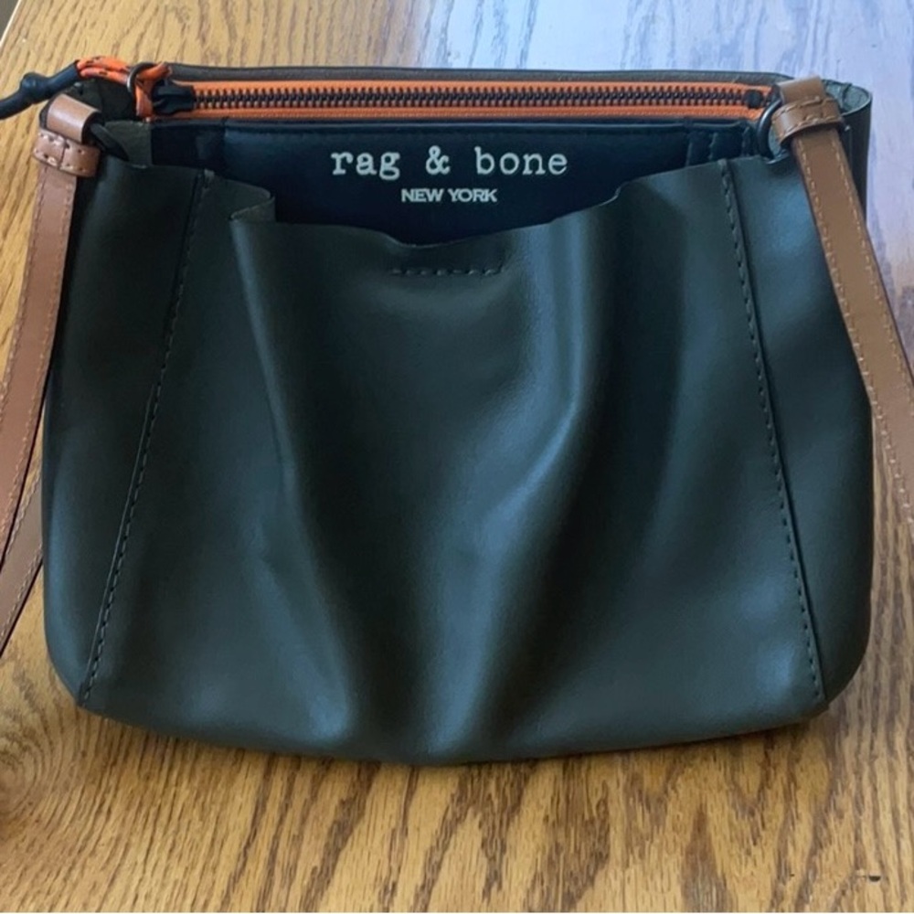 rag & bone Black and Brown Crossbody Bag